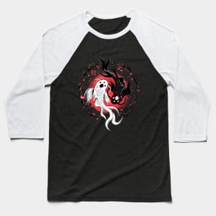 Ying Yang Koi Baseball T-Shirt